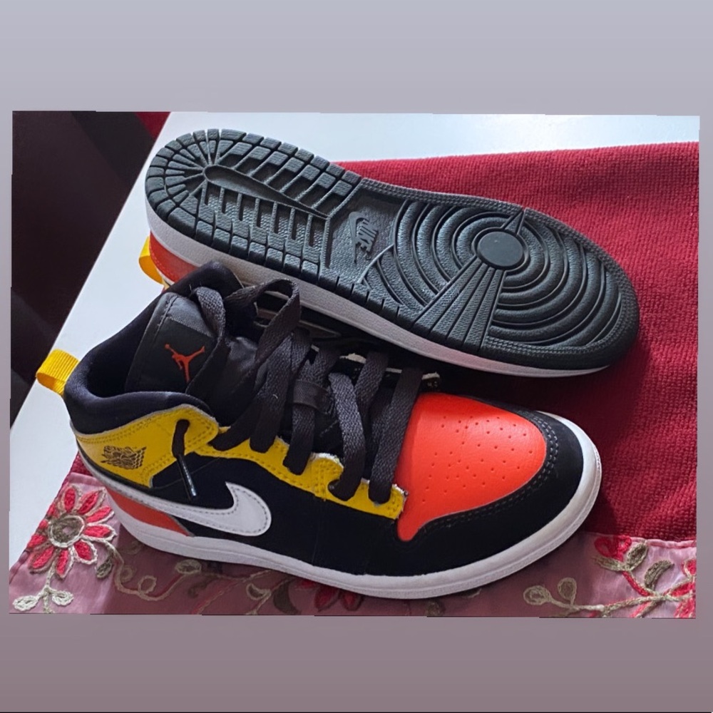 Air Jordan 1  team orange features a suede upper with contrast colored.